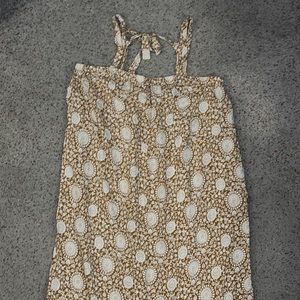 Old Navy Brown and White Floral Dress